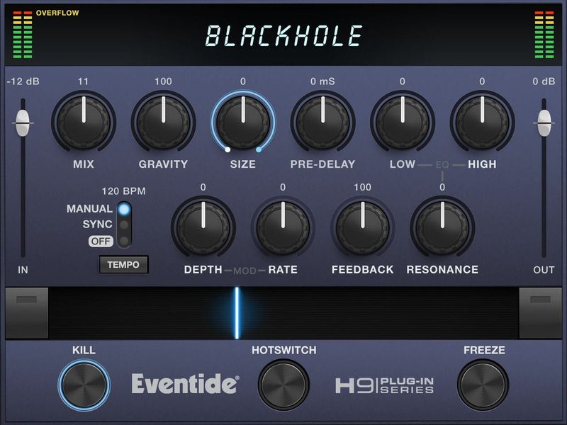 Blackhole: the same layout in a dark theme