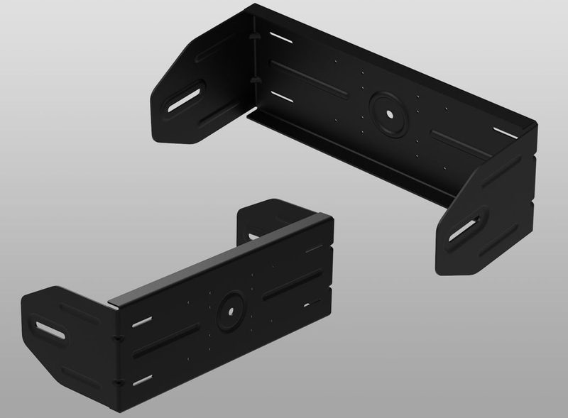Concept 3: edge bends and embosses stiffen 3 mm steel